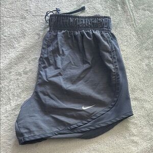 Nike Gray Athletic Shorts Lightweight Elastic Waist